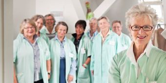 Foto der Grünen Damen und Herren in der Asklepios Klinik St. Georg