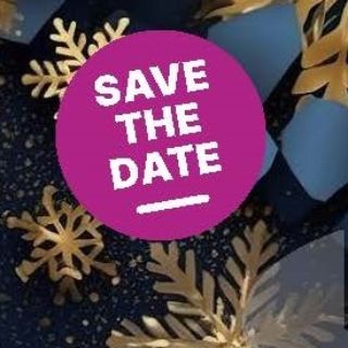 Bild: Weihnachtsschmuck mit einem Save-the-Date Button