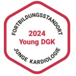 Logo Fortbildungsstandort Junge Kardiologie 2024