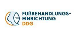 Das Bild zeigt das Logo "Fußbehandlungseinrichtung DDG"